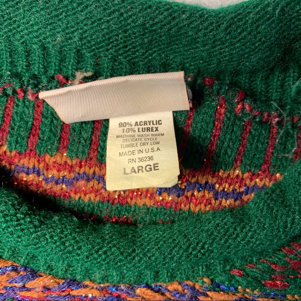 VTG Huntington Ridge Multicolored Striped Sweater - Picture 9 of 9